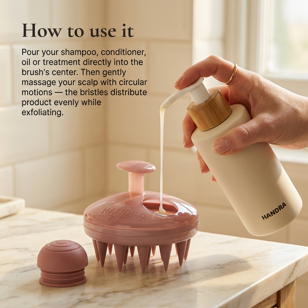 HANDRA SCALP — Exfoliating Scalp Brush