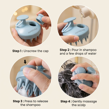 HANDRA SCALP — Exfoliating Scalp Brush