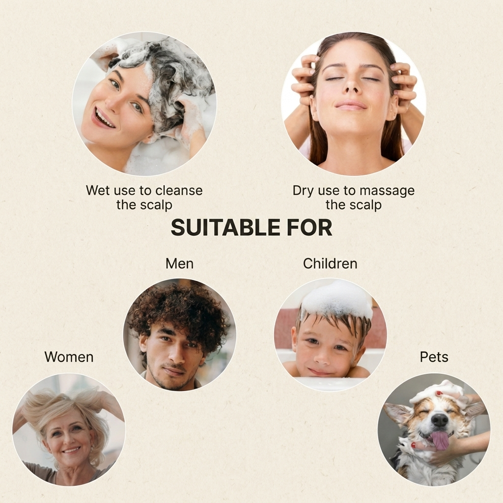 HANDRA SCALP — Exfoliating Scalp Brush